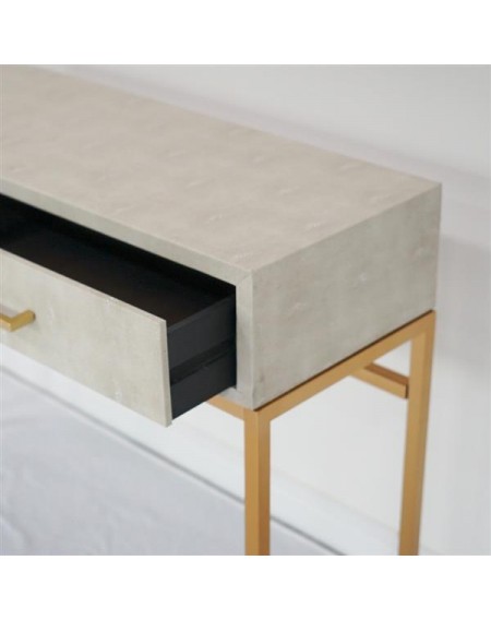 FCH Crocodile Leather Table Beige