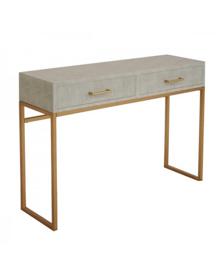 FCH Crocodile Leather Table Beige