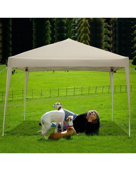 [US-W]3 x 3m Two Doors & Two Windows Practical Waterproof Right-Angle Folding Tent Khaki