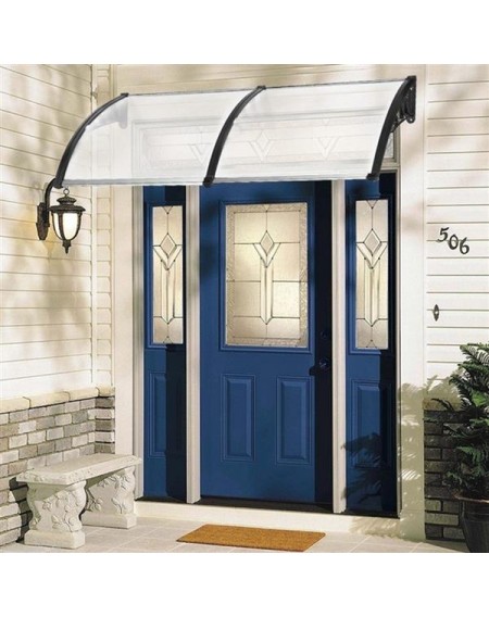 [US-W]HT-200 x 100 Household Application Door & Window Rain Cover Eaves Black Holder