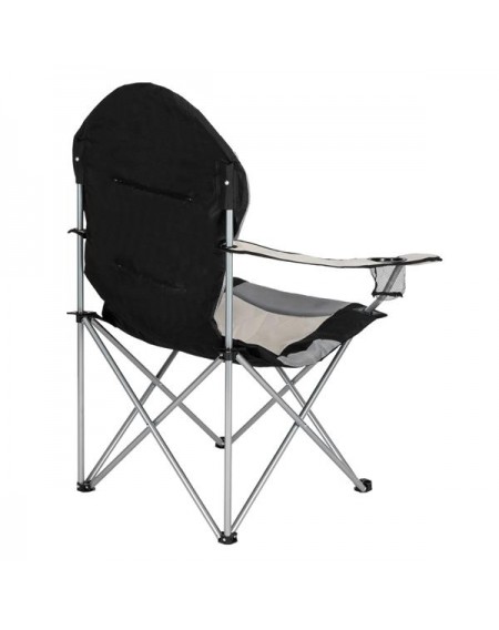 Medium Camping Chair Fishing Chair Folding Chair Black Gray